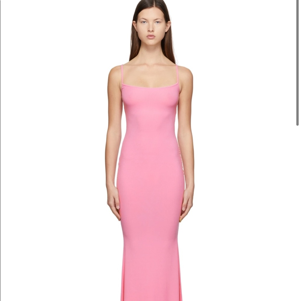 skims limited edition soft lounge pink dress
